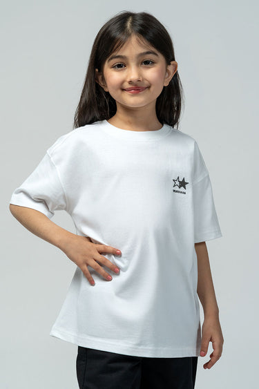 تيشيرت أطفال بطبعة خلفية