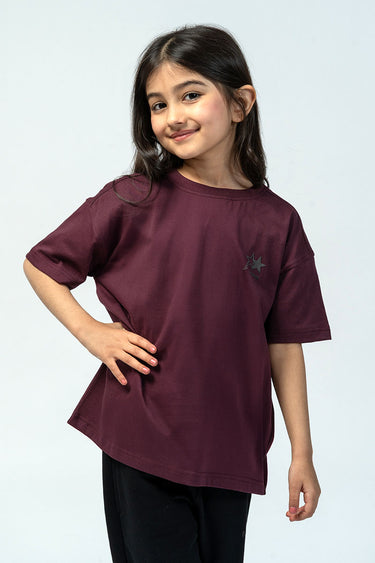 تيشيرت أطفال بطبعة خلفية