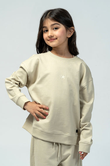 سويت شيرت أطفال بطبعة خلفية