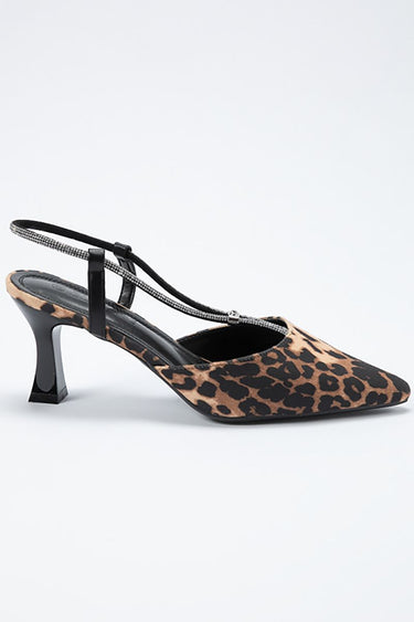 Printed Women Heeled Shoes