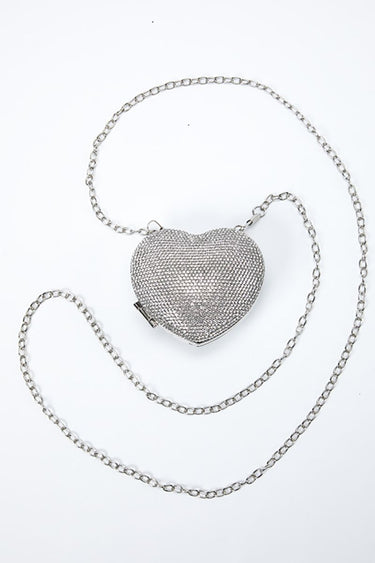 Women Shoulder Bag With Rhinestones