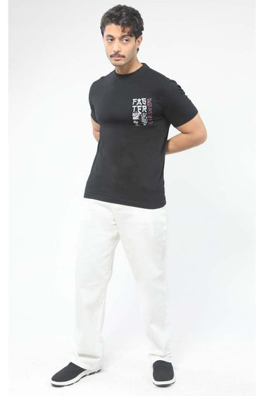 Solid Colored Men Jeans Pants