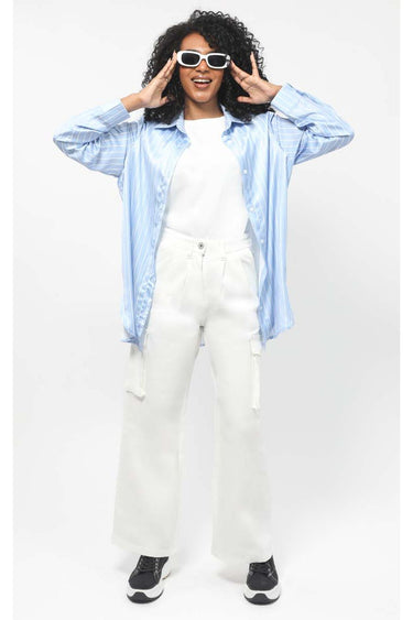 Women Jeans Pants With Flap Pockets